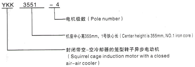 YKK系列(H355-1000)高压枣庄三相异步电机西安泰富西玛电机型号说明